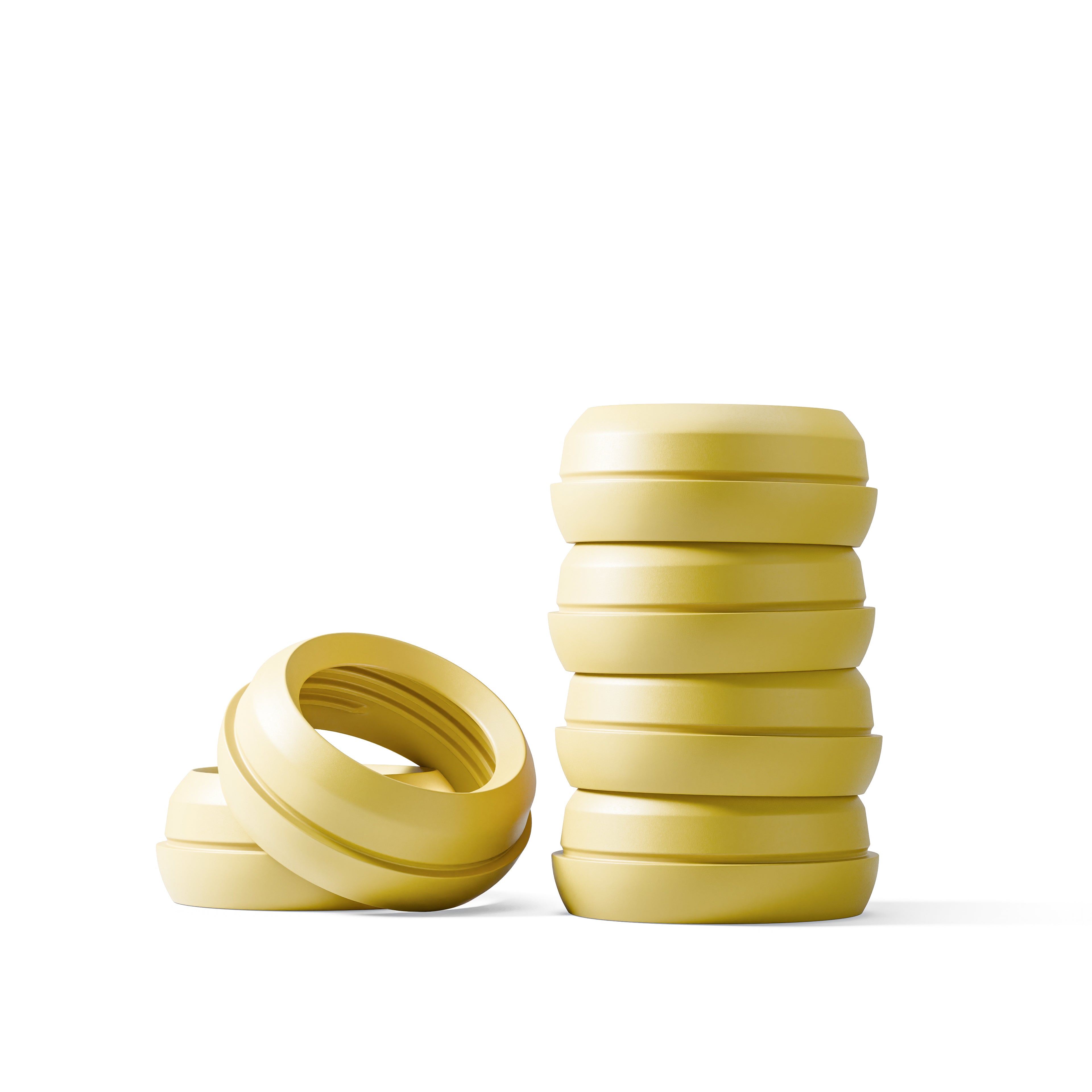 mōmi vibes colored bottle collar set - honey