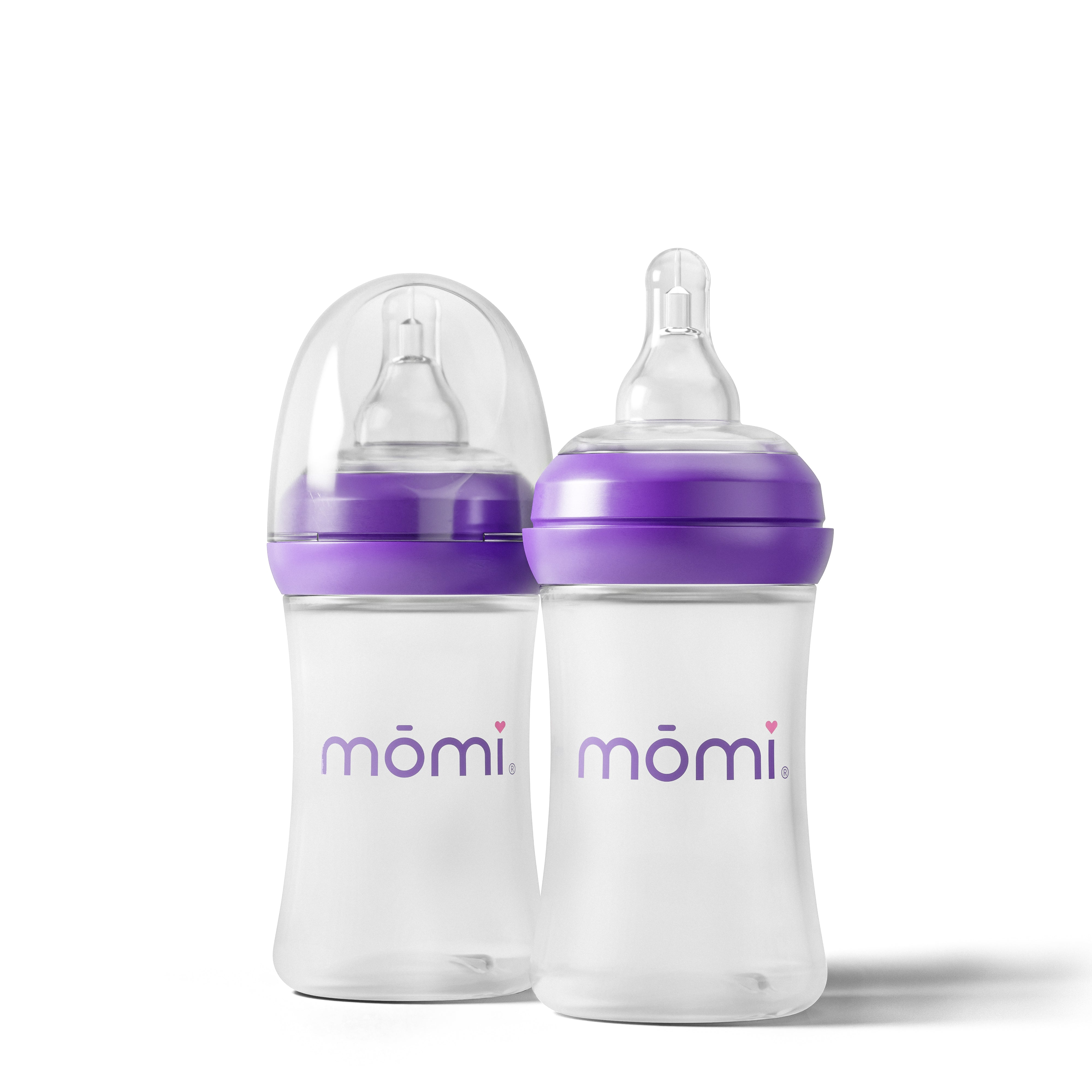 mōmi bpa-free plastic baby bottle sets in 4oz