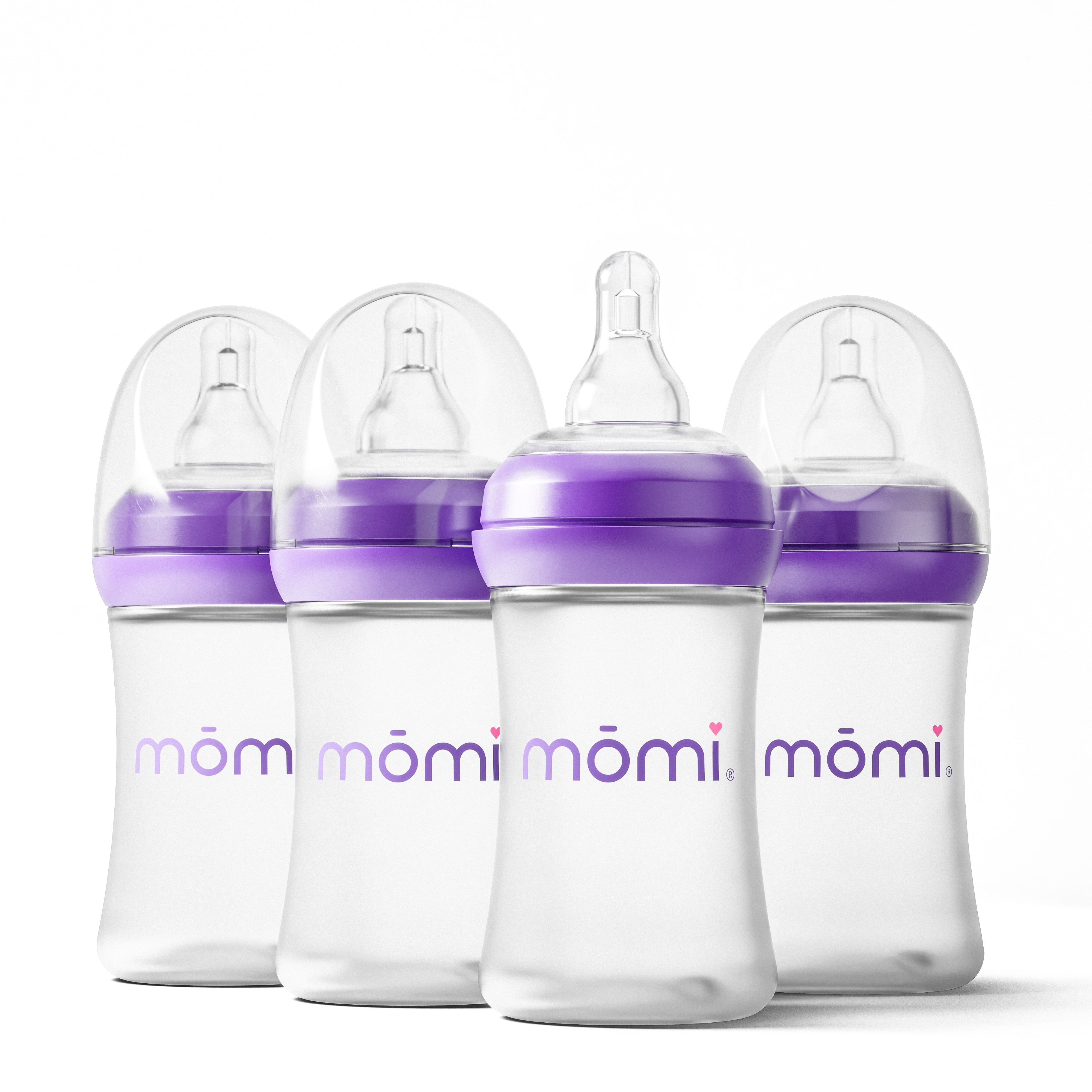 mōmi bpa-free plastic baby bottle sets in 4oz