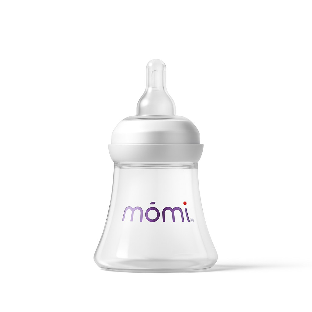 mōmi breast-like bottle, 5oz 2-set, purple or gray