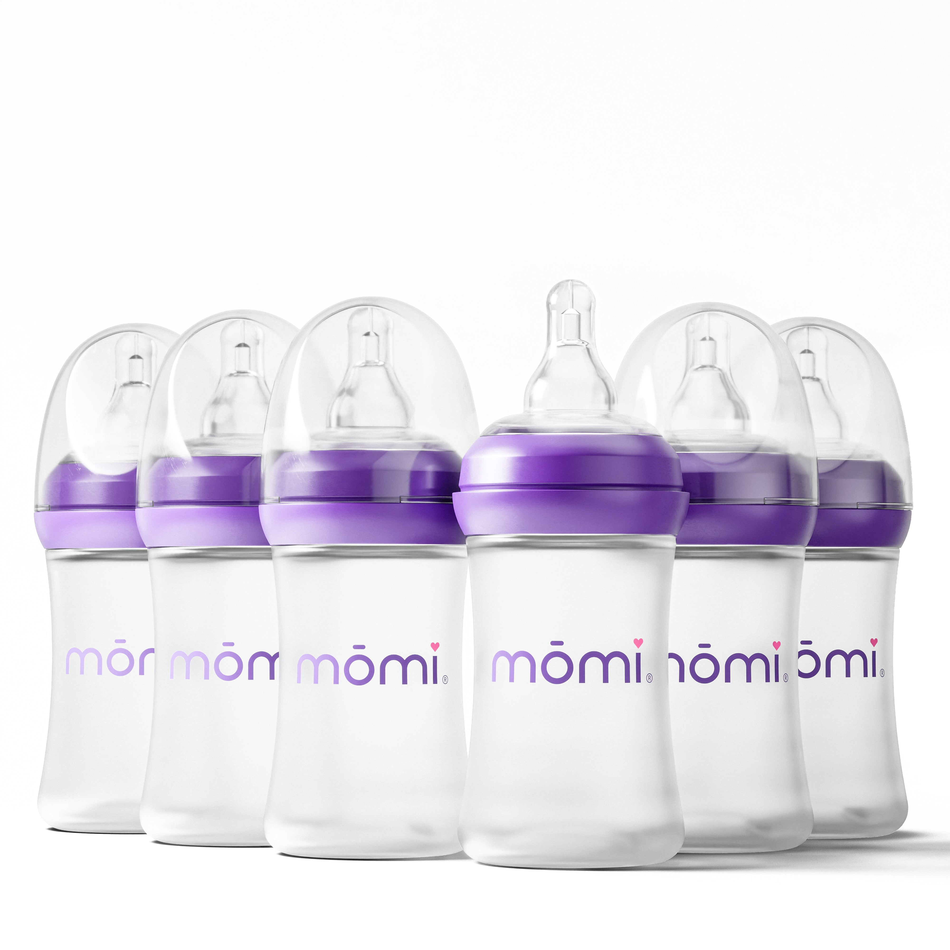 mōmi bpa-free plastic baby bottle sets in 4oz
