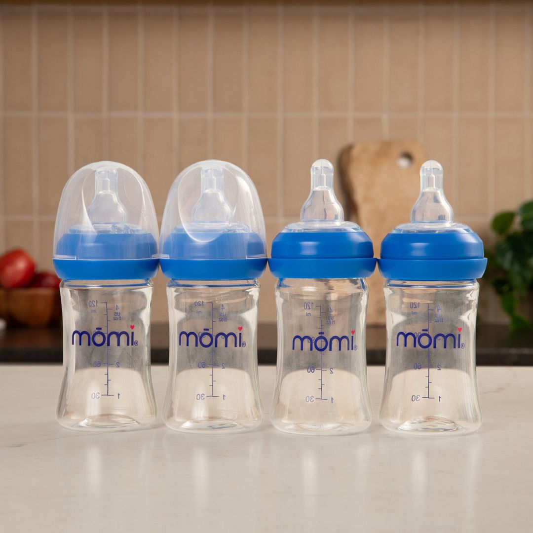 momi vibes breast-like bottle sets - lapis
