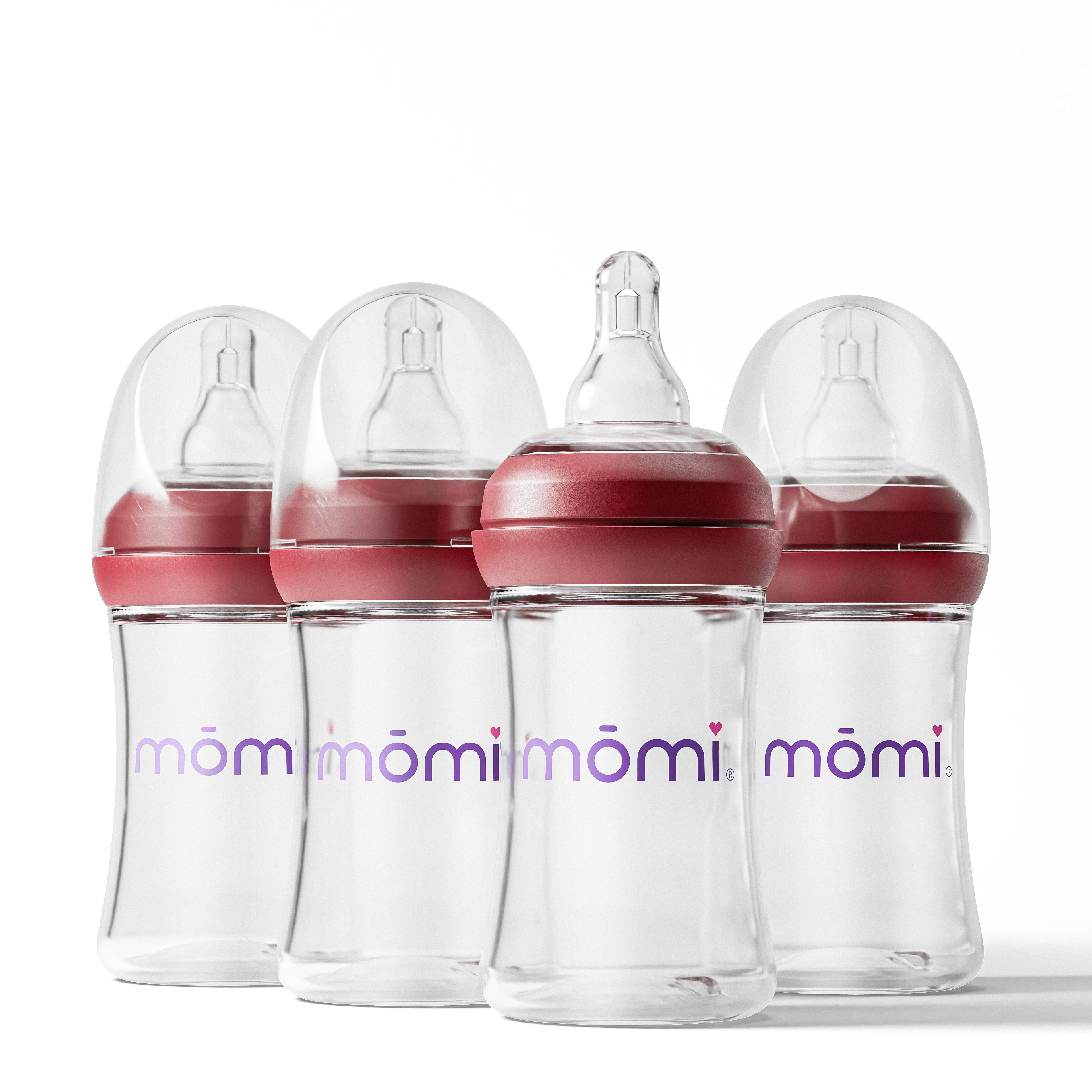 mōmi vibes colored bottle collar set - cranberry