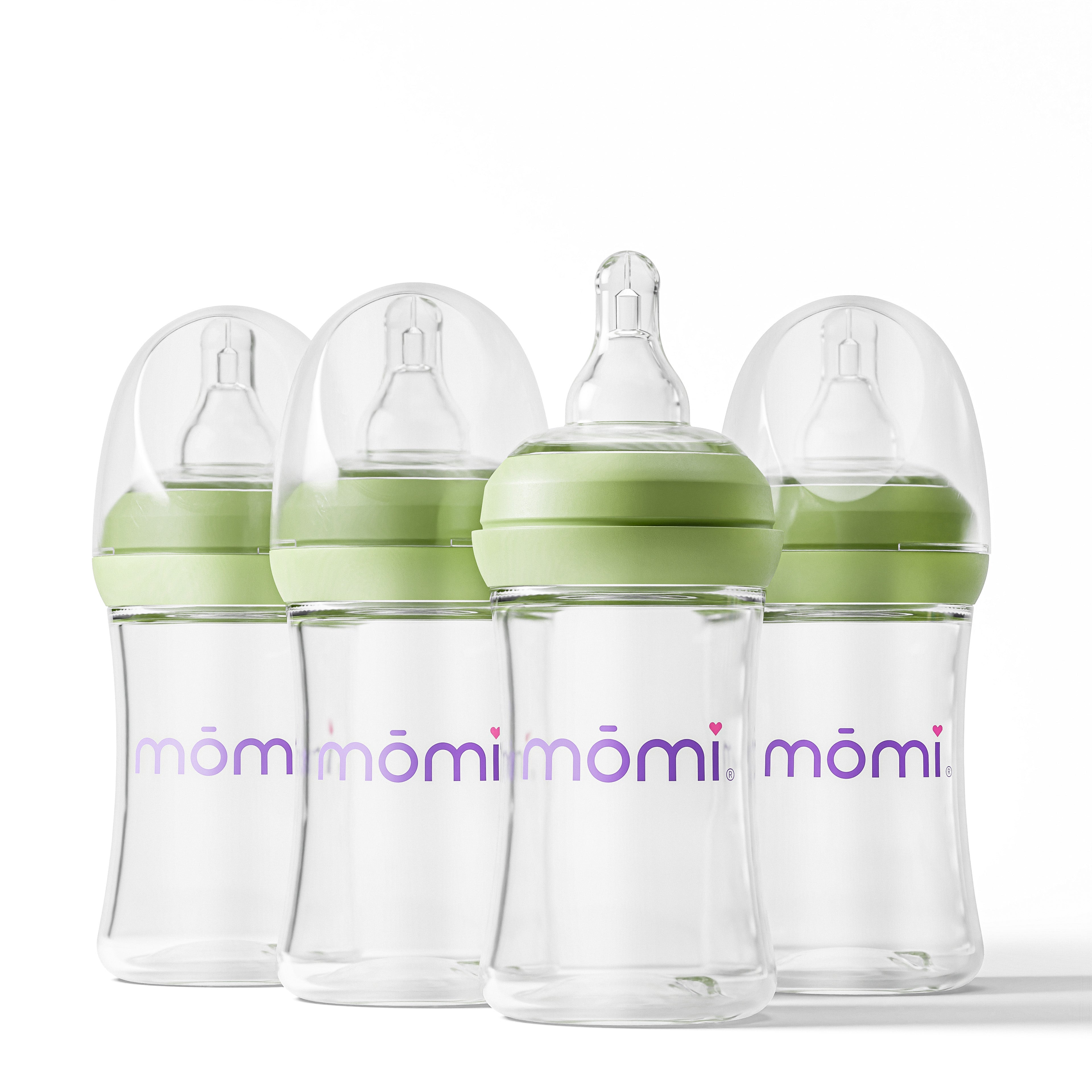 mōmi vibes colored bottle collar set - pistachio