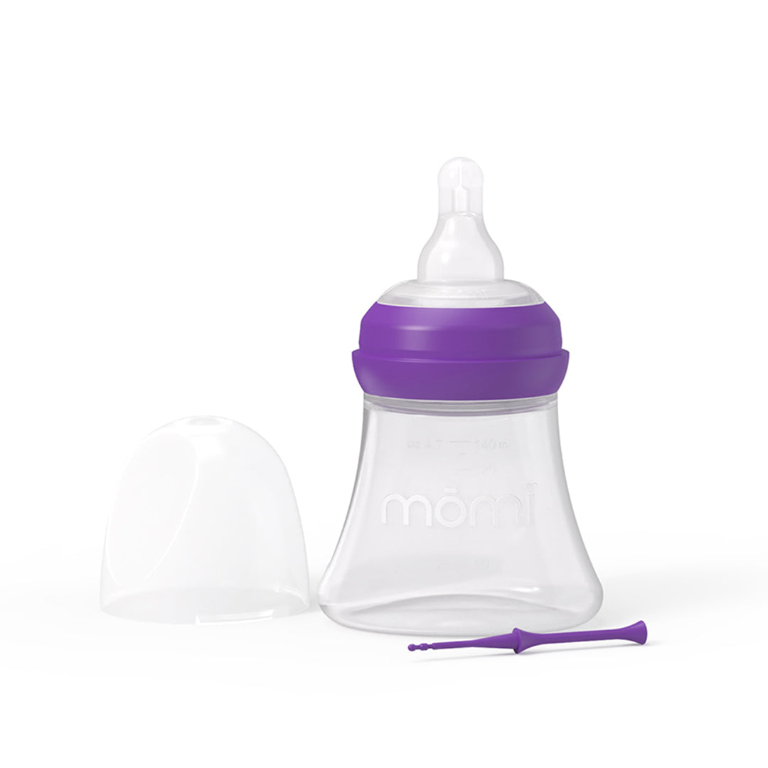 mōmi breast-like bottle set, plastic