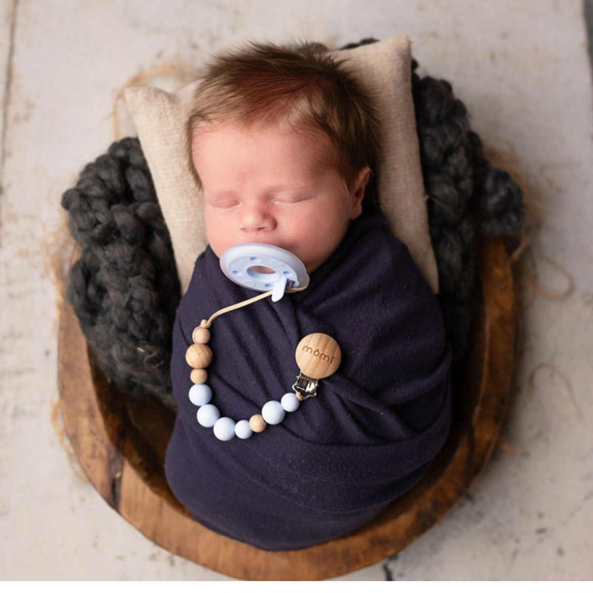 mōmi babypace pacifier - cloudless