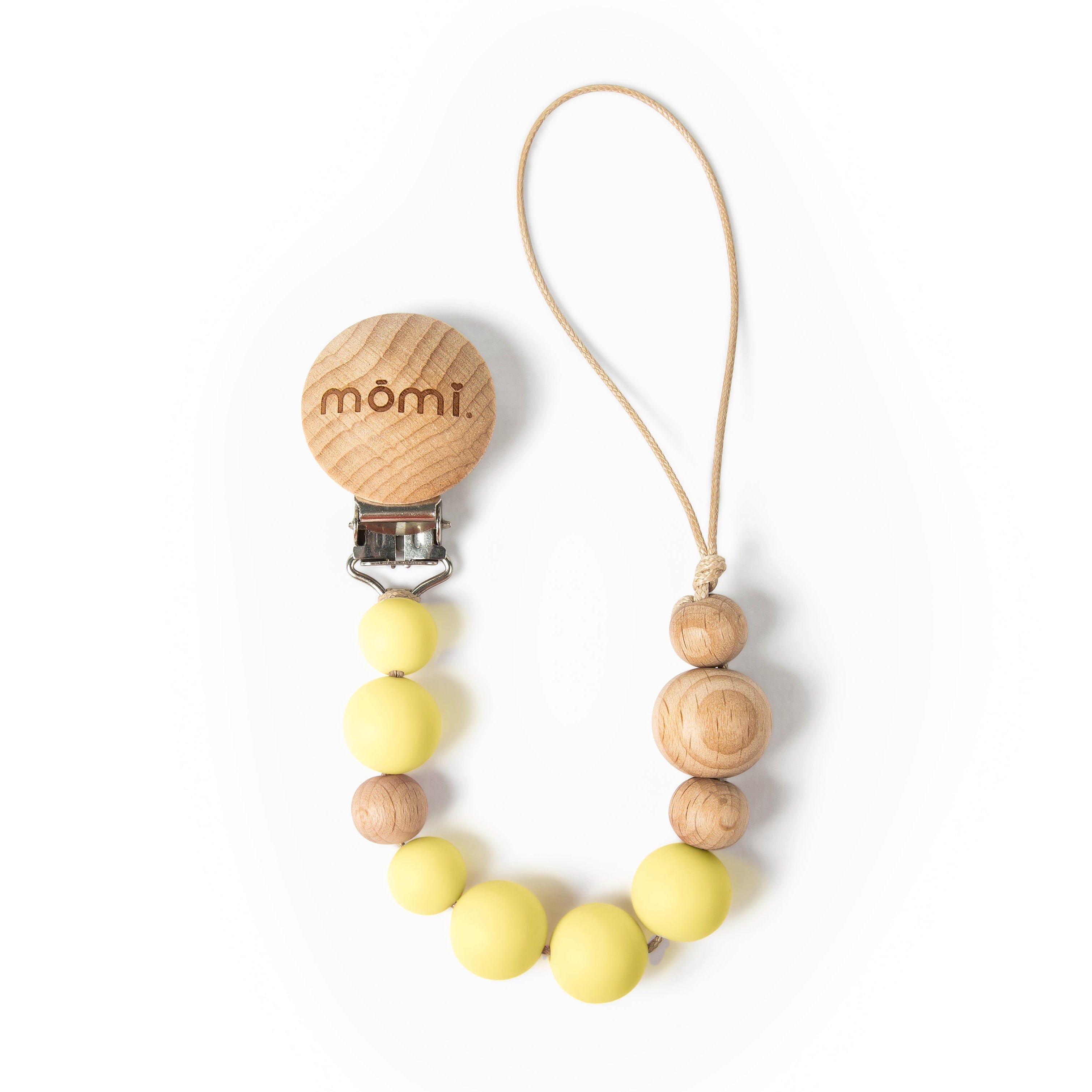 mōmi babypace pacifier clip - sundrop