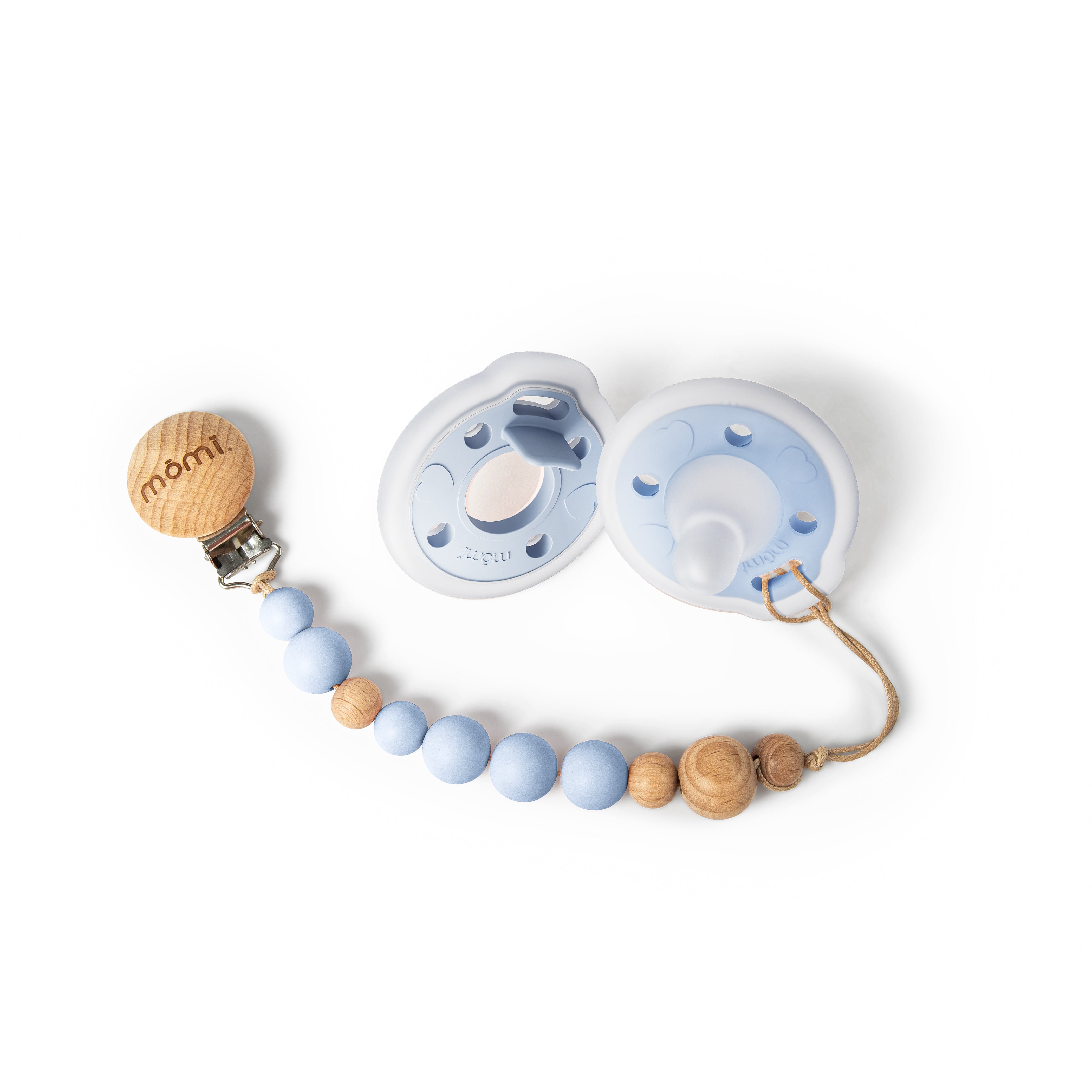 mōmi babypace pacifier gift set - cloudless
